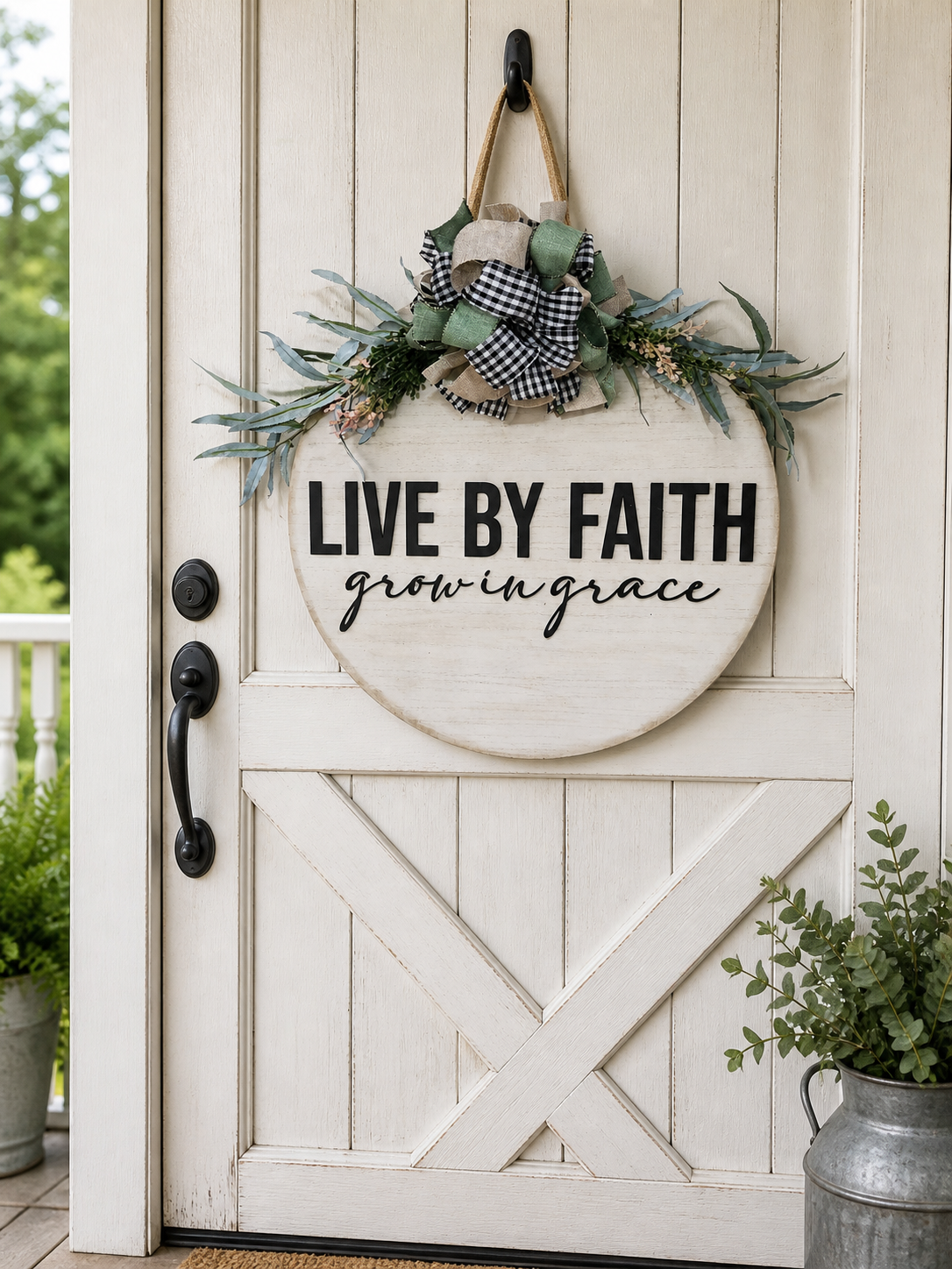 Door Hanger - Live By Faith