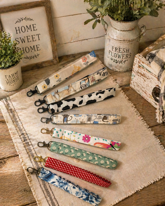 Quilted Wristlet Keychain