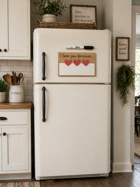 'I Love You Because...' Magnet