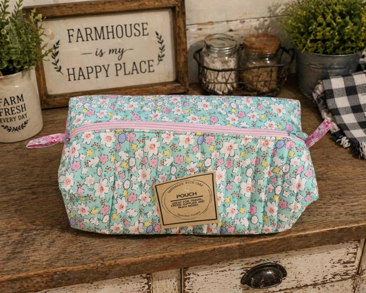 Quilted Box Pouch
